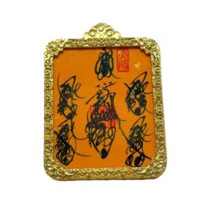 Hand-Inscribed Five Gods of Wealth of the Five Roads Talisman Pendant