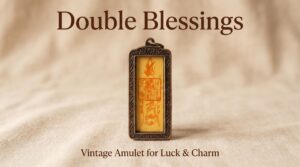tian guan ci fu & fox fairy talisman pendant for good fortune