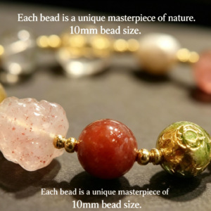 natural strawberry quartz bracelet