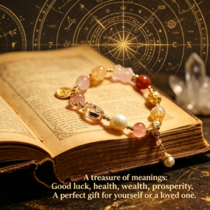 natural multi treasure crystal bracelet