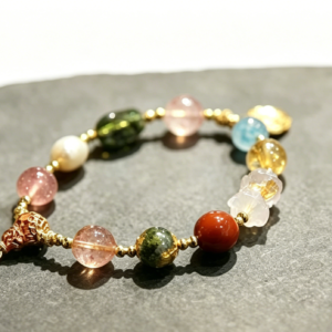 natural multi treasure crystal bracelet