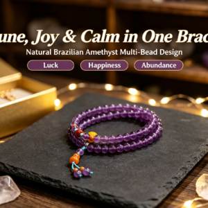 natural brazilian amethyst bracelet