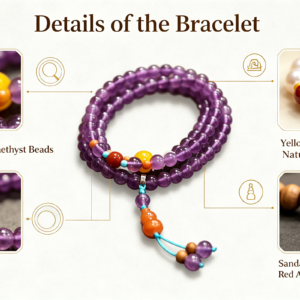 natural brazilian amethyst bracelet