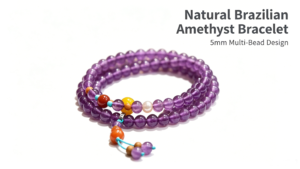 natural brazilian amethyst bracelet