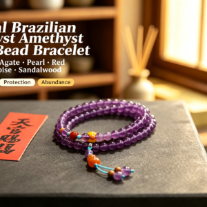natural brazilian amethyst bracelet