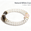 natural clear quartz abacus bead bracelet